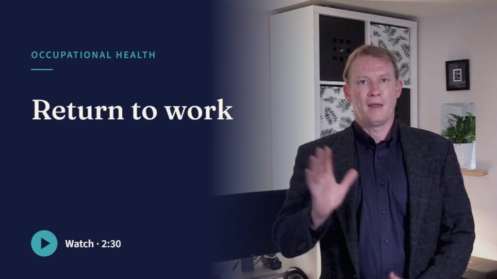 Play the film: Return to work