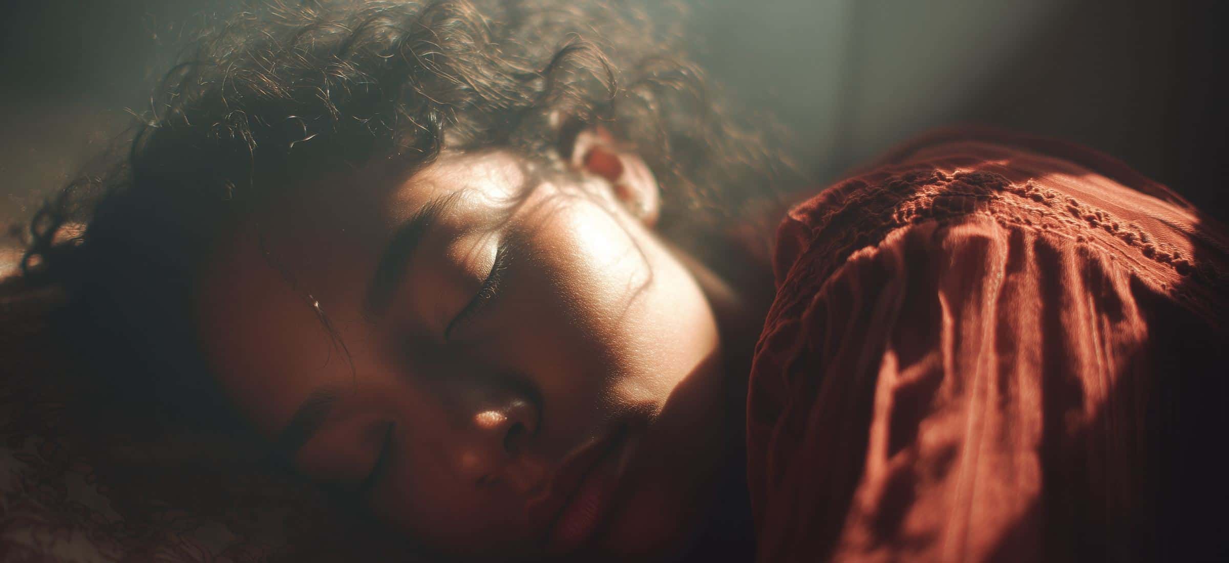 Woman sleeping peacefully